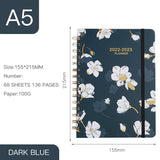 A5 Coil Notebook Annual Calendar 2024 - English Edition