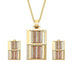 Exaggerated Jewelry Series Square Alloy Two-piece Jewelry - Minihomy