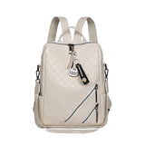 Checkerboard Backpack for Women: Casual Shoulder Bag, Travel & Shopping