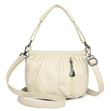 Retro Pleated Design Bucket Bag - All-Match Shoulder Messenger Bags for Women