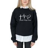 FAITH HOPE LOVE Print Sweatshirt Clothes O-neck Sweatshirt hoodies Women