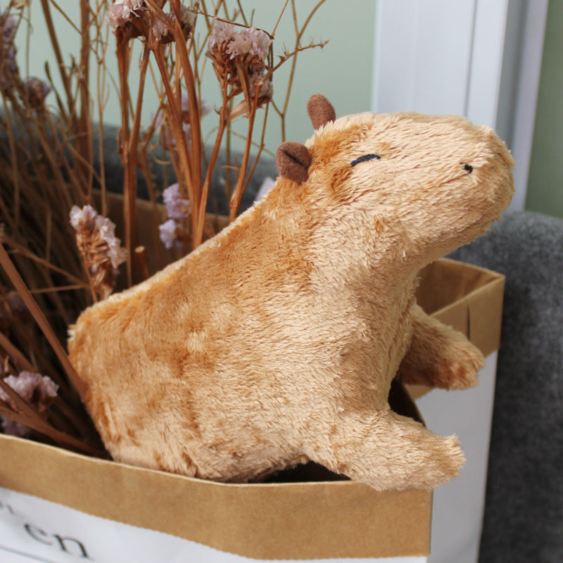 Simulation Capybara Plush Toy Capybara Cute Small Animal Doll