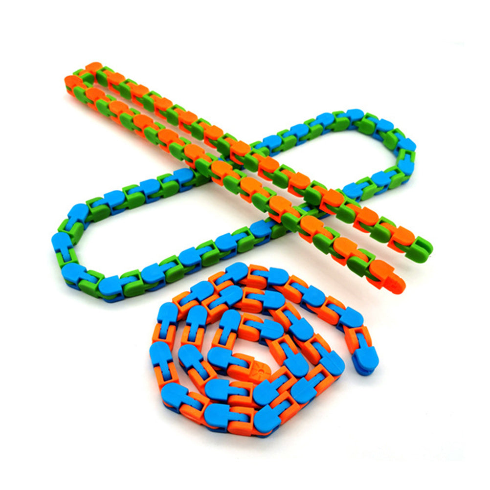 Funny Fidget Chain Anti Stress Toy for Adult Bike Chain Fidget Bracelet Puzzle Educational Toys