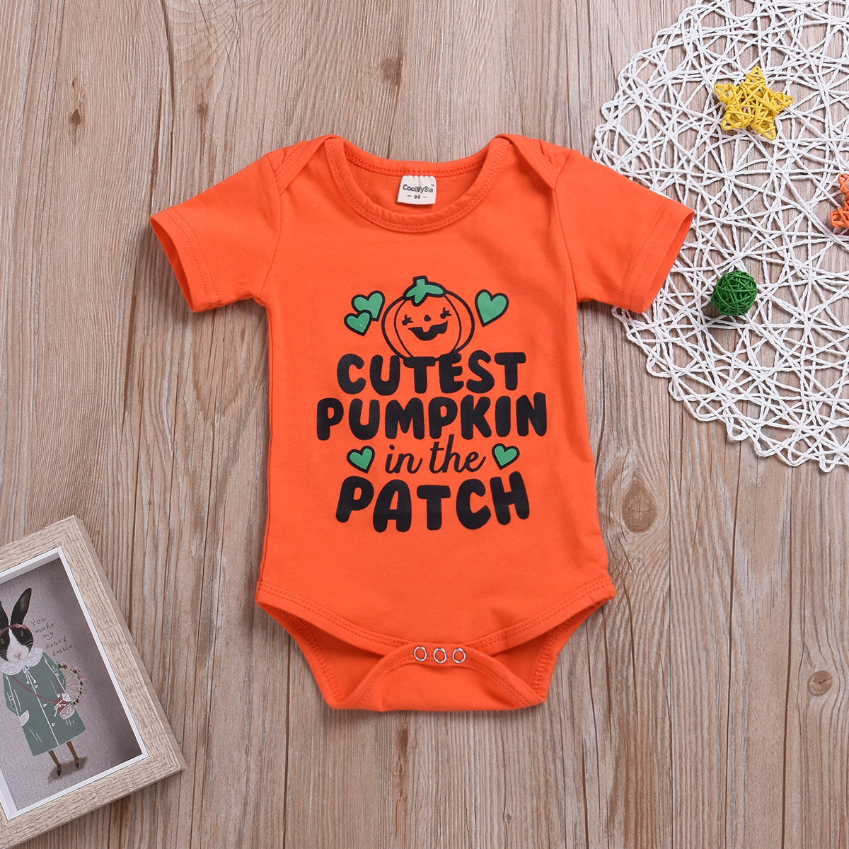 Newborn Baby Boy Girl Halloween Costumes Romper Kids Funny Pumpkin Clothes