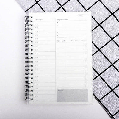 Daily Planner Schedule Work Efficiency Stationery Book - Minihomy