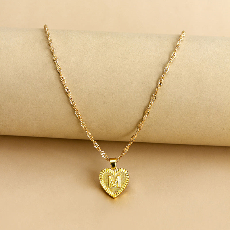 26 English Initial Letter Pendant Necklaces For Women - Minihomy