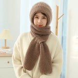 Women's Fleece-lined Scarf And Hat: Winter Warmth in Style