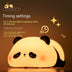 Cute Panda Night Light for Kids - Rechargeable Silicone Lamp, Timing Function, Bedroom Decor, Boys & Girls Gift - Minihomy