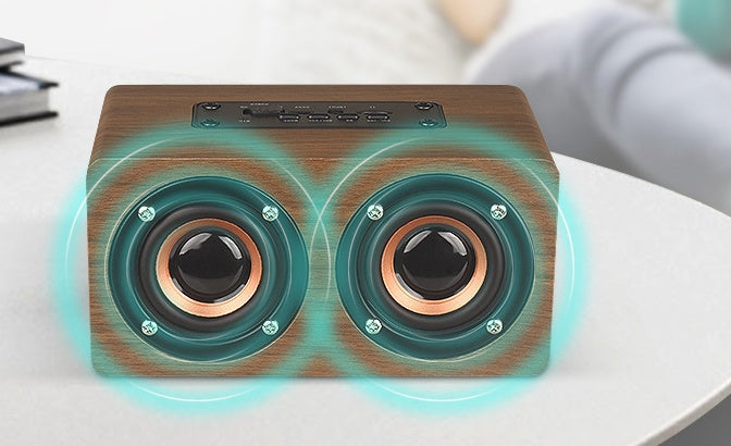 Clock Version Wooden Bluetooth Speaker - Minihomy