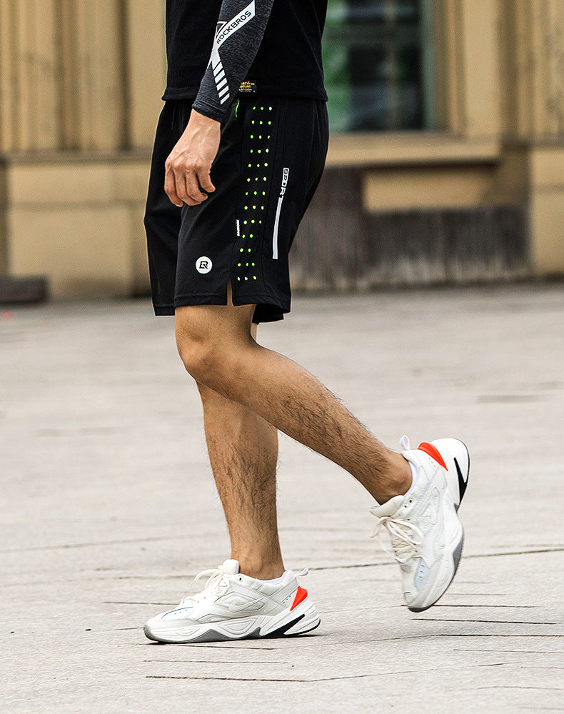 Gym Shorts With Inner Lining For Men's Fitness Running