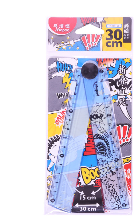 folding ruler 30cm widened rotary ruler