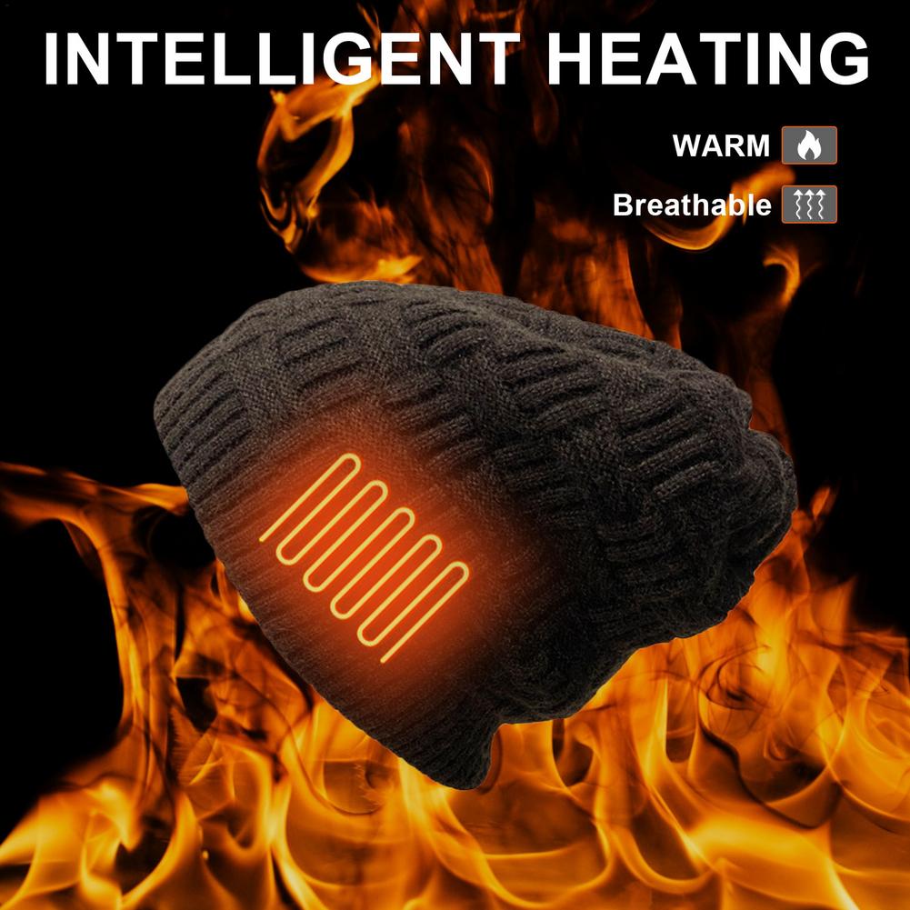 Conquer the Cold in Style with the Unisex USB Heated Fleece Hat