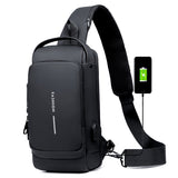 Motorcycle Chest Bag with Password Anti-theft Feature for Men