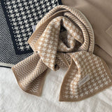 Women's Winter Style Versatile Knitted Double-sided Warm Woolen Scarf