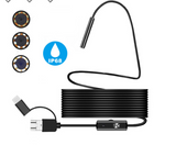 Endoscope 3-in-1 USB Micro USB Type-C Borescope Inspection Camera