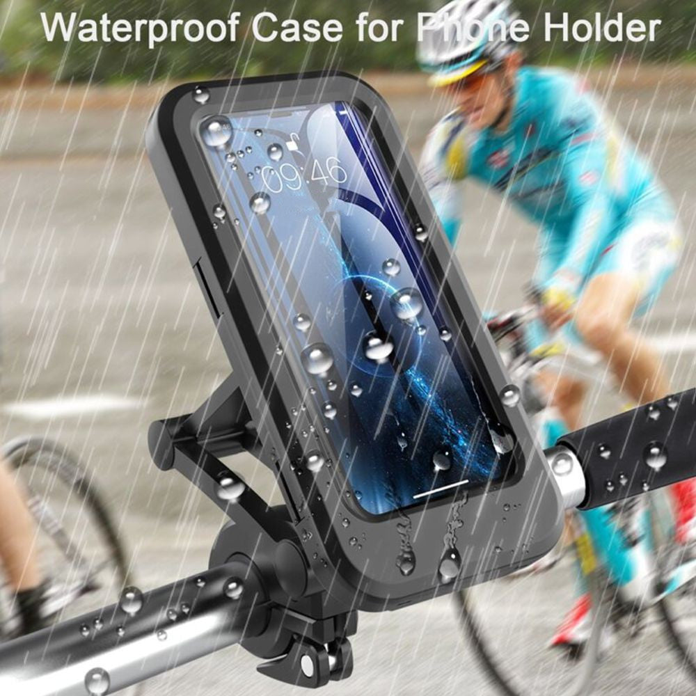 Waterproof Motorcycle Phone Mount & Case - Folding Navigation Stand for Bikes