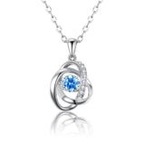 Female 925 Silver Ocean Heart Necklace
