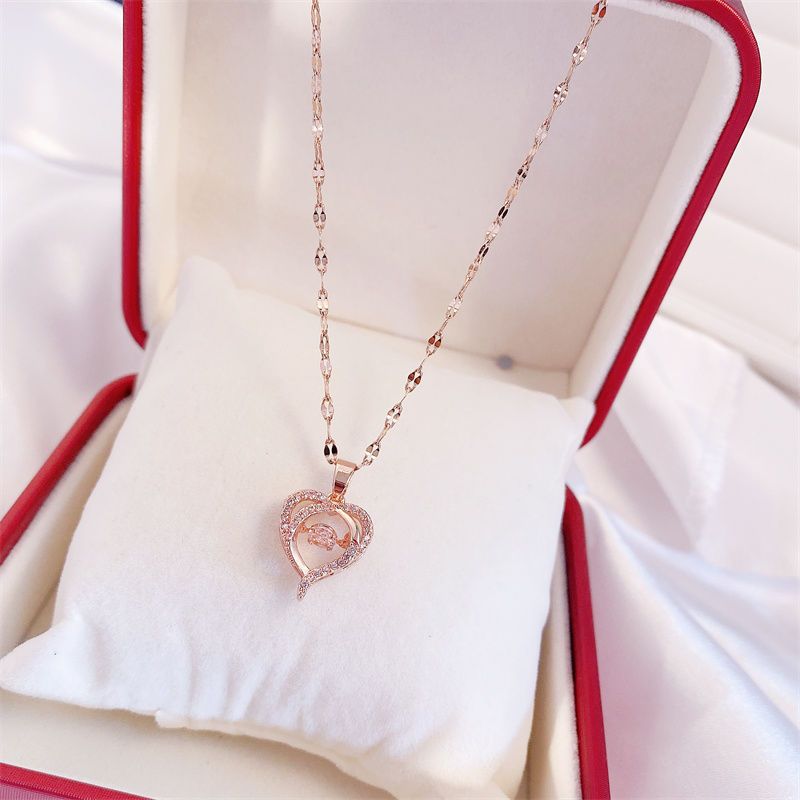 Perfume Bottle Pendant Luxury Necklace Charm