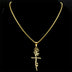 Cross Rose Necklace 18K Gold - Minihomy