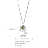 Necklace Stainless Steel Zircon Ornament: Adorn Yourself with Celestial Elegance