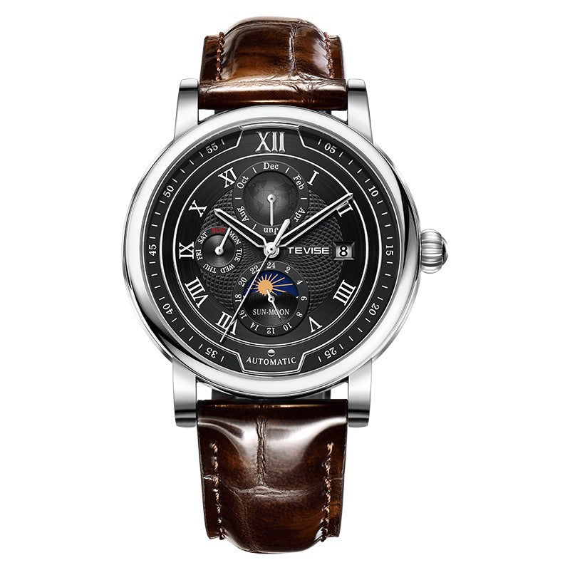 Men's Waterproof Moon Phase Automatic Mechanical Watch