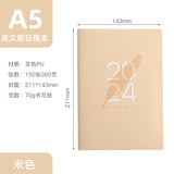 2024 Daily Planner: English Schedule Book - 365 Days - Minihomy