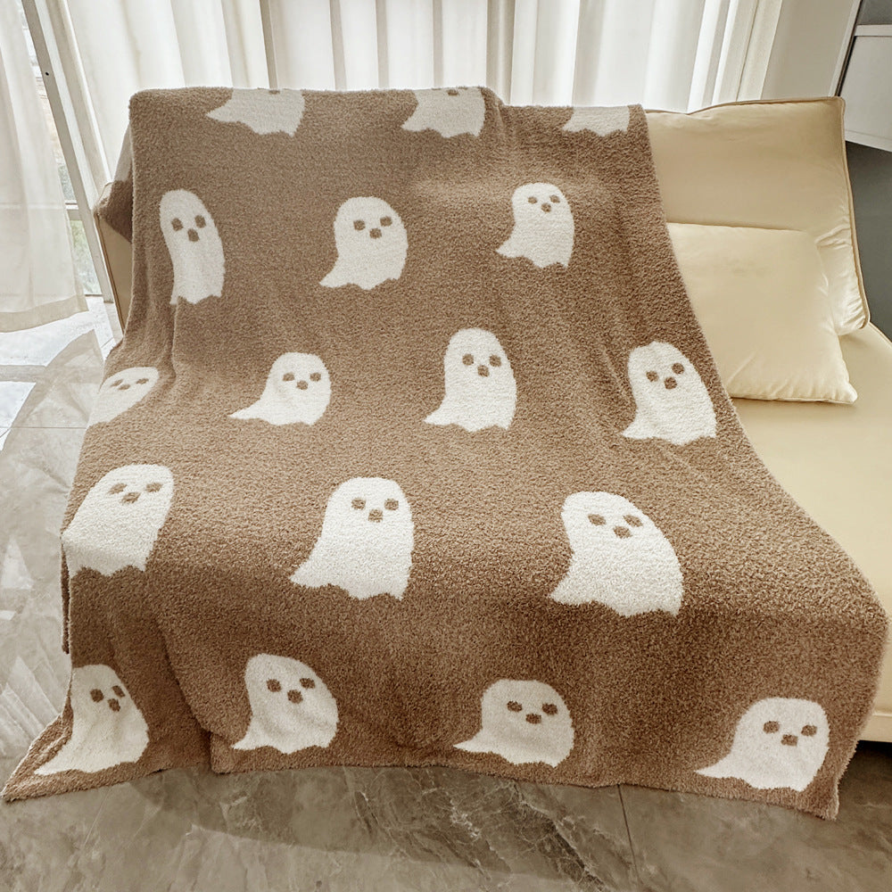 Half Velvet Ghost Blanket Knitted