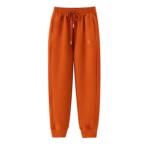 Women's Autumn Winter Ankle-Banded Thick Casual Pants Outdoor