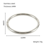 Fashion Bamboo Titanium Steel Bracelet Three Beads