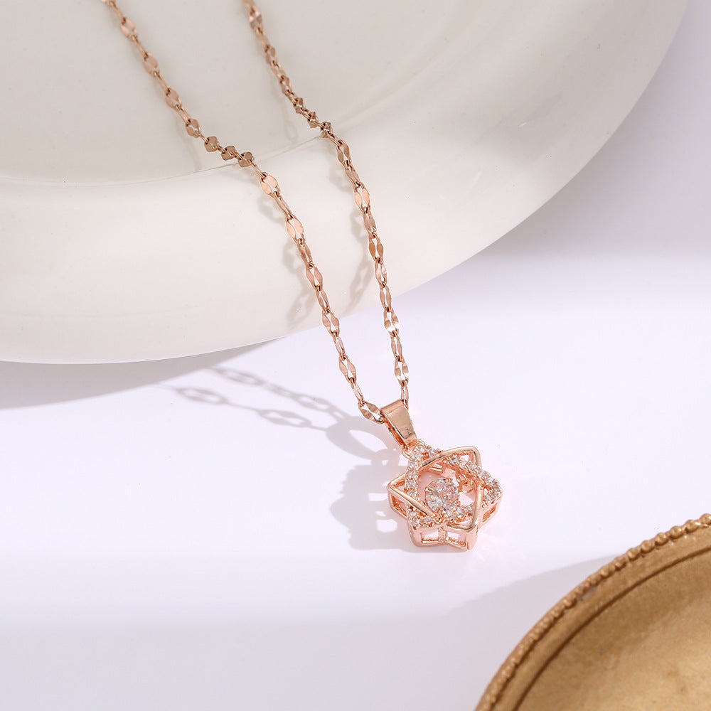 Six-pointed Star Smart Series Necklace: Elevate Your Style with Sophisticated Sparkle