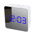 LED Digital Mirror Desktop Creativity Makeup Mirror Alarm Clock - Minihomy