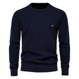 Men's Casual Round Neck Pullover Sweater