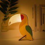 LED Night Light for Kids - Animals Wood Acrylic Table Lamp (Pelican, Sirius, Whale, Toucan)