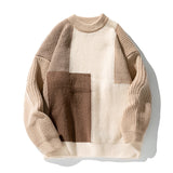 Color Block Stitching Design Knitwear Sweater For Men: Stylish Comfort for Modern Gentlemen