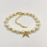 Women's Irregular Shaped Baroque Style Freshwater Pearl Bracelet