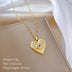 Love Eyes Full Diamond Light Luxury Temperament Necklace - Minihomy