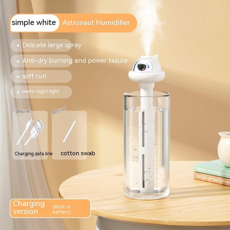 Mini Astronaut USB Humidifier: Portable & Silent Air Moisturizer