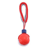 Interactive Dog Toy Ball - Teether with Rope for Chewing, Training & Fun