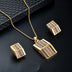 Exaggerated Jewelry Series Square Alloy Two-piece Jewelry - Minihomy