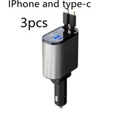 100W Super Fast Car Charger - Metal USB & Type-C Adapter