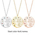 Personalized Stainless Steel Golden Tree of Life Custom Name Necklace - Minihomy