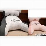 Sofa Fluffy Cushion - Triangle Reading Pillow for Comfortable Support