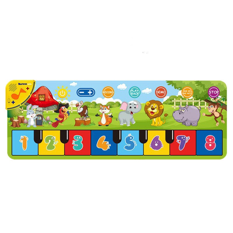 Children's Animal Piano Mat: Multifunctional Music Blanket Toy - Minihomy