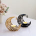 Modern Romantic Crescent Moon and Star Metal Candle Holder - Light Luxury Home Decor - Minihomy