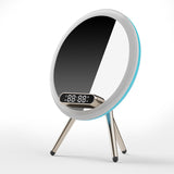 Multi -function LED Mirror Alarm Clock Wireless Charger Digital Clock Time USB Table Clock