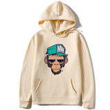 Monkey Printed Men's Hoodie Leisure Warm Sweatshirt