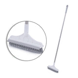 Floor Gap Cleaning Bristles Brush V-broom with Rubber Wiper - Minihomy