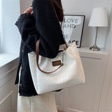 Rhombus Pattern Totes Chain Shoulder Bag Women