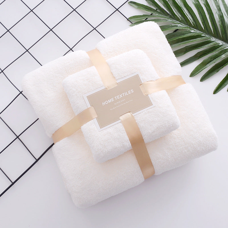 High-density Coral Fleece Towel Bath Towel Set