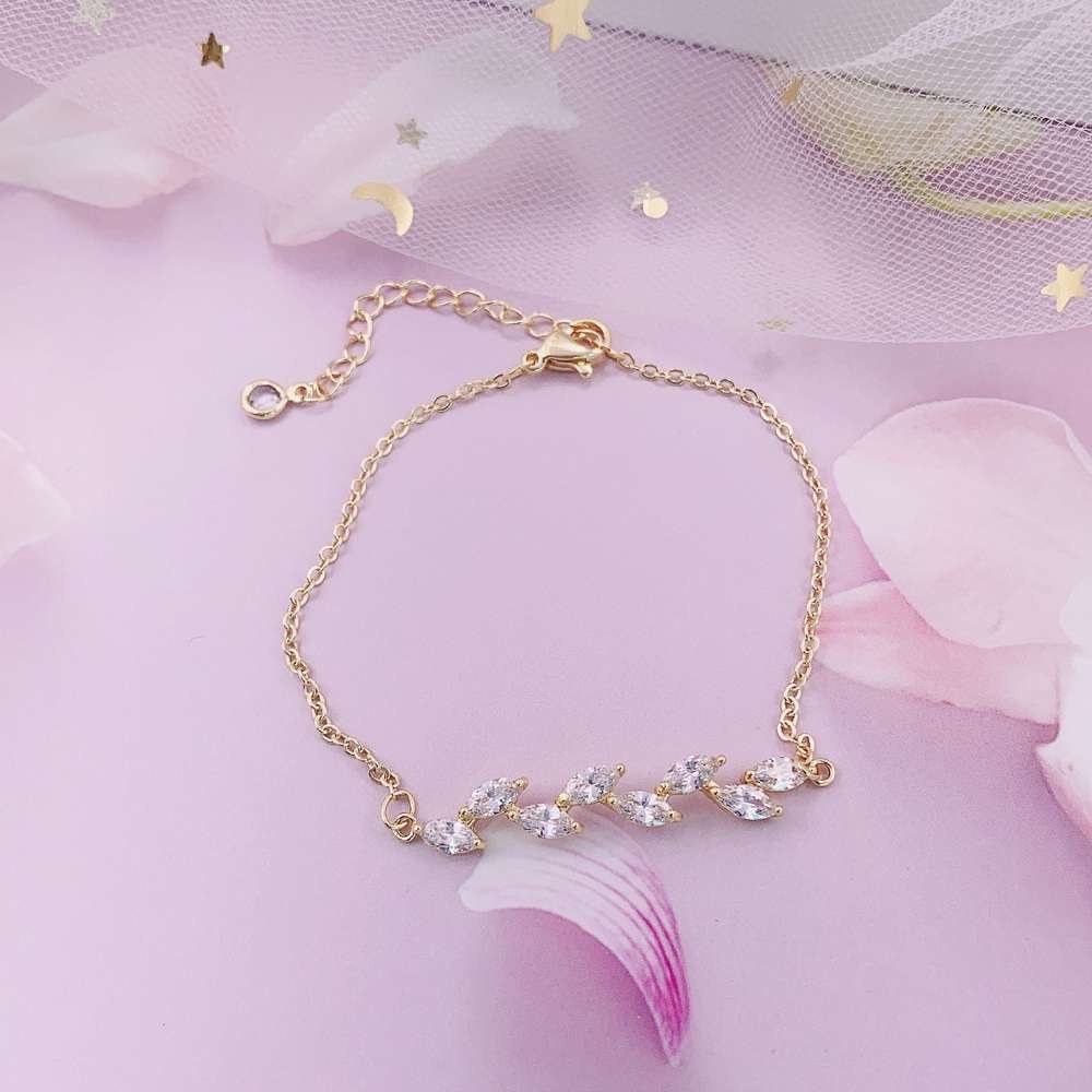 Leaves Bridal Bracelet Female Korean Ins Style Design Mori Style - Minihomy